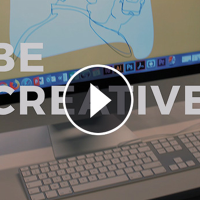 Prévisualisation vidéo 'Be creative' avec playbutton